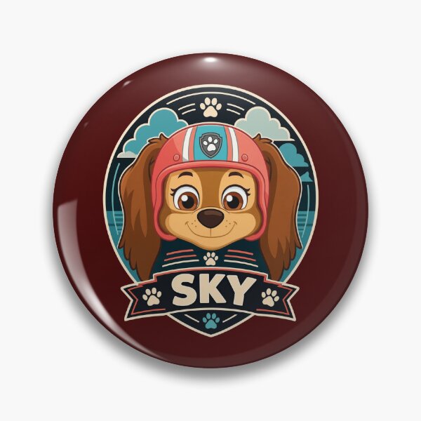 Item preview, Sky Adventure Pup Badge  designed and sold by Ksiiaissi.