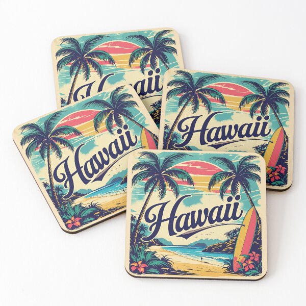 Item preview, Vintage Hawaii Sunset Poster  designed and sold by Eclipse 3699.