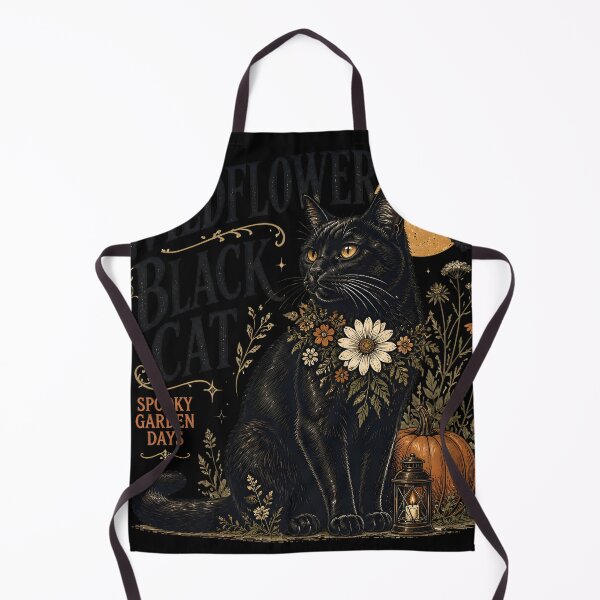 Item preview, Wildflower Black Cat Black Cat Halloween Retro Poster designed and sold by LiviuGligoros.