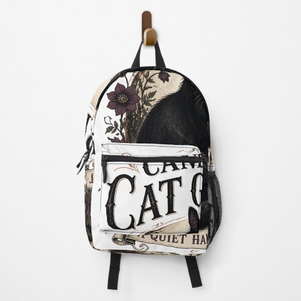Item preview, Candlelit Cat Garden Black Cat Halloween Gothic Storybook Art designed and sold by LiviuGligoros.