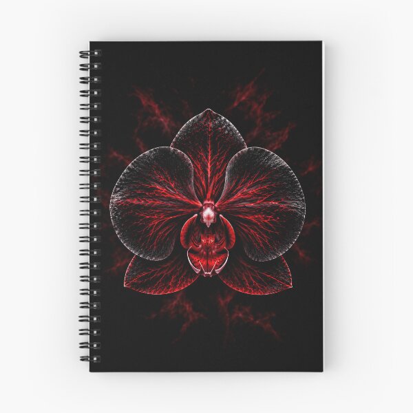 Item preview, Black Orchid Blood Red Veins designed and sold by KuzeyWestStudio.