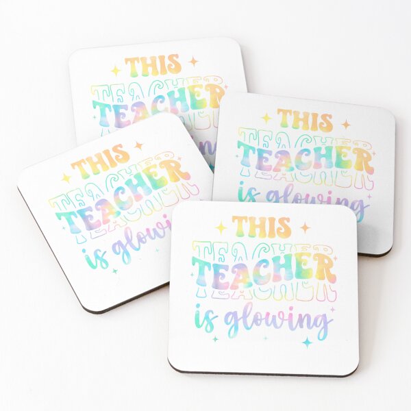 Item preview, This Teacher is Glowing Funny Summer Last Day of School T-Shirt designed and sold by Magoya Store ⭐⭐⭐⭐⭐.