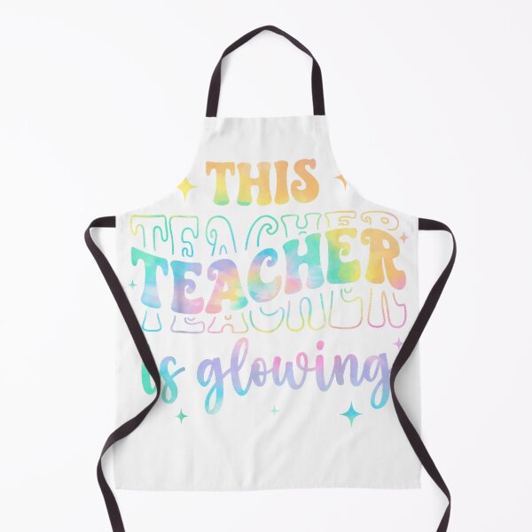 Item preview, This Teacher is Glowing Funny Summer Last Day of School T-Shirt designed and sold by Magoya Store ⭐⭐⭐⭐⭐.