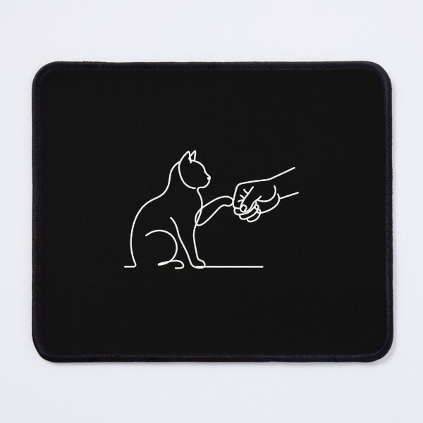 Item preview, Minimalist Cat and Human Pinky Promise Line Drawing Design designed and sold by MiALopezArt.
