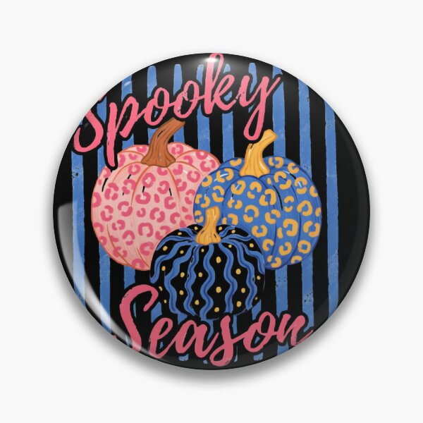 Item preview, Spooky Season Leopard Pumpkins Cute Pink Blue Halloween Fall  designed and sold by Zizo-DR44.