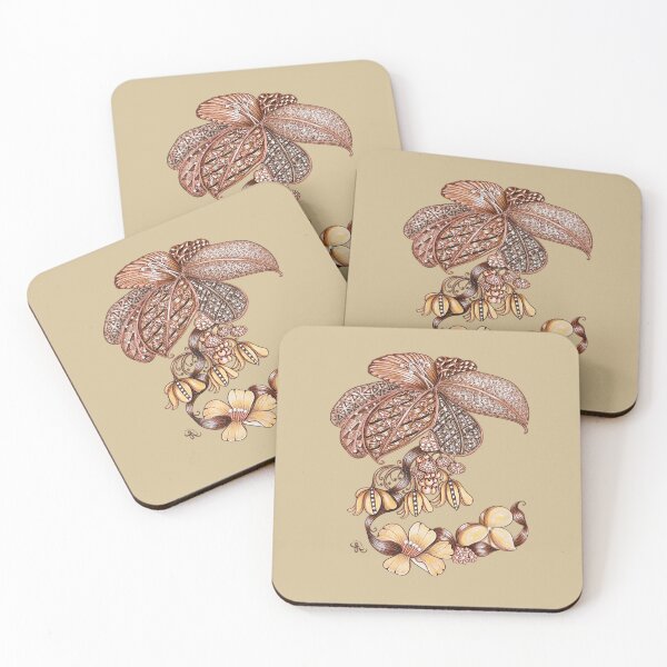 Item preview, Botanical Zentangle Floral Cascade designed and sold by LorieFossaArt.