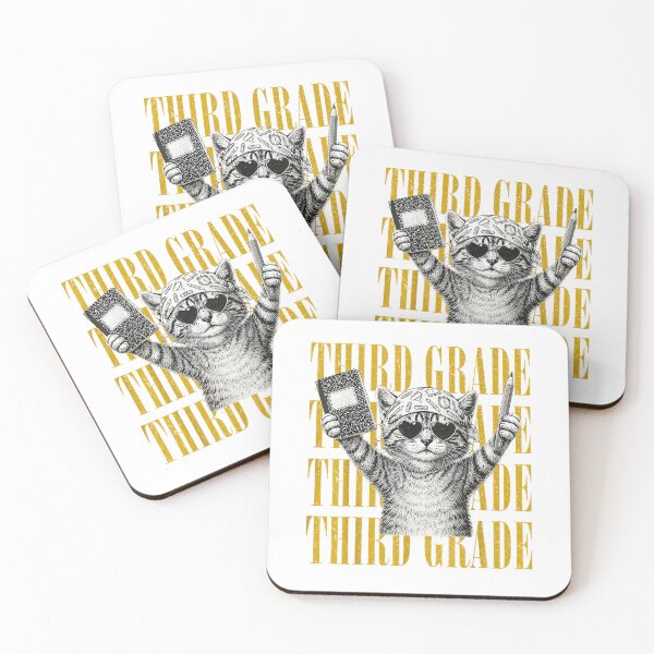 Item preview, Third Grade Funny Cat Back to School Teachers Boys Girls T-Shirt designed and sold by KTY-NUSS.