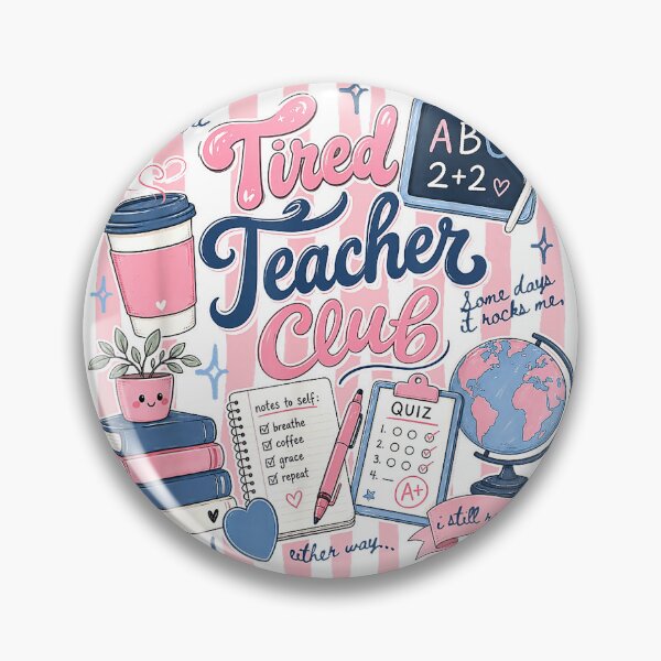 Item preview, Tired Teacher Club Teaching Funny Coffee Teacher Teach Women T-Shirt designed and sold by Badriiiii.