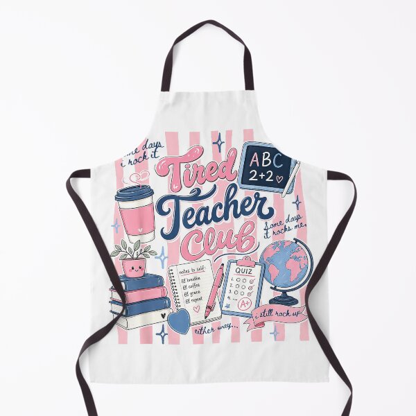 Item preview, Tired Teacher Club Teaching Funny Coffee Teacher Teach Women T-Shirt designed and sold by Badriiiii.