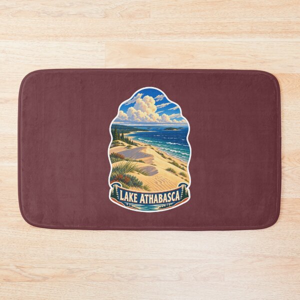 Item preview, Lake Athabasca Vintage Canadian Sand Dunes Travel Print designed and sold by PinUpPizzazz.