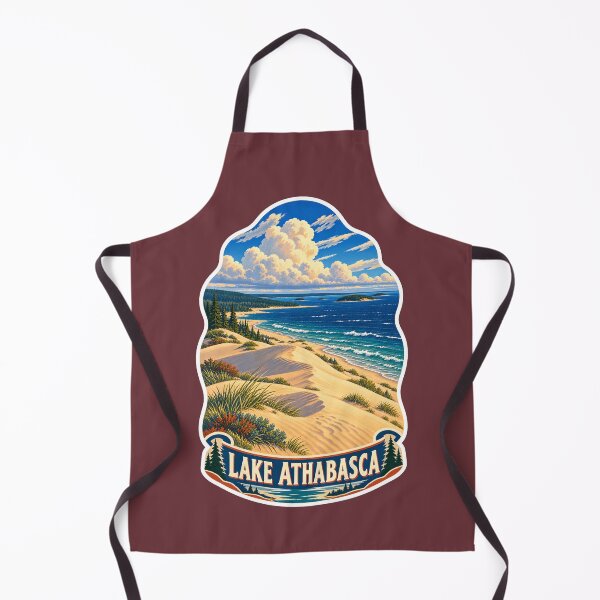 Item preview, Lake Athabasca Vintage Canadian Sand Dunes Travel Print designed and sold by PinUpPizzazz.