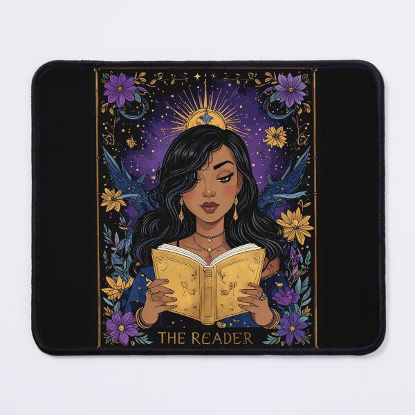 Item preview, The Reader Tarot Card Book Lover Mystical Woman Art designed and sold by TripleMoonCrafts.