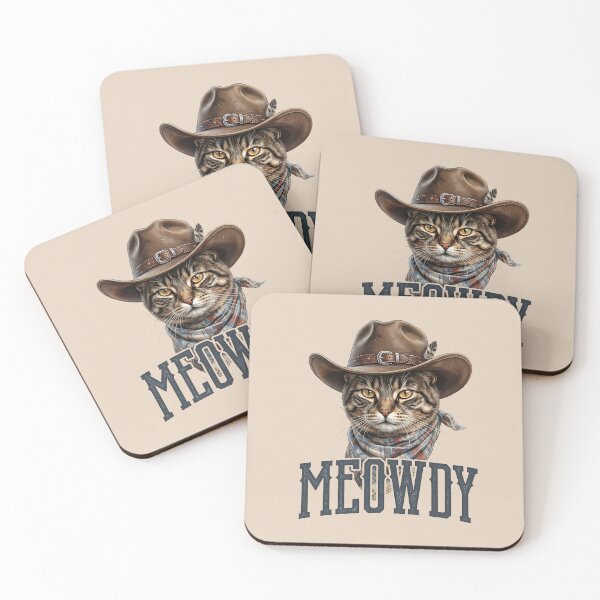 Item preview, Meowdy Cowboy Cat – Funny Western Cat Graphic designed and sold by artworkathome.
