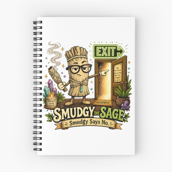 Item preview, Smudgy Says No – Protect Your Peace Funny Spiritual Boundary Humor designed and sold by 11-Designs.