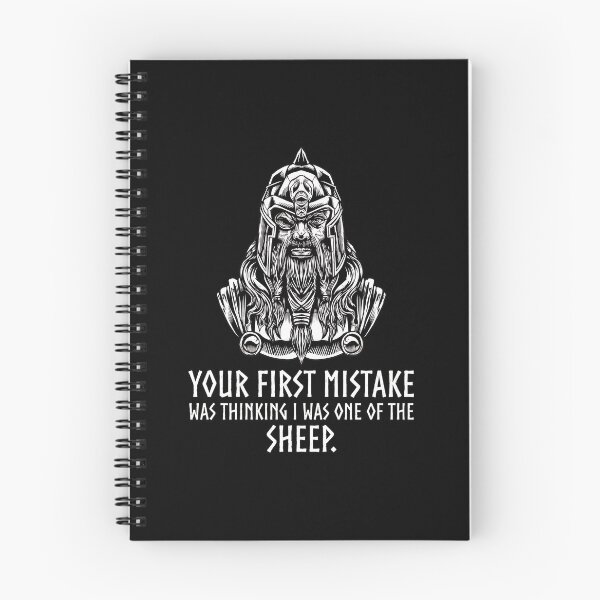 Item preview, Viking Warrior Quote "Your First Mistake" designed and sold by brioladnfarac.