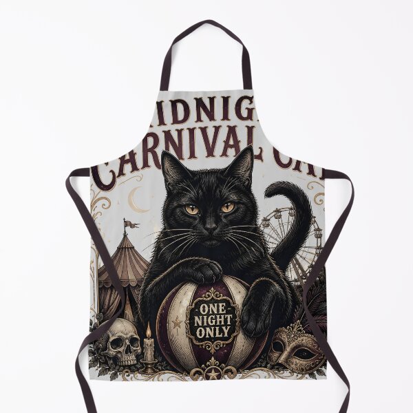 Item preview, Midnight Carnival Cat Black Cat Halloween Gothic Storybook Art designed and sold by BernoNickel.