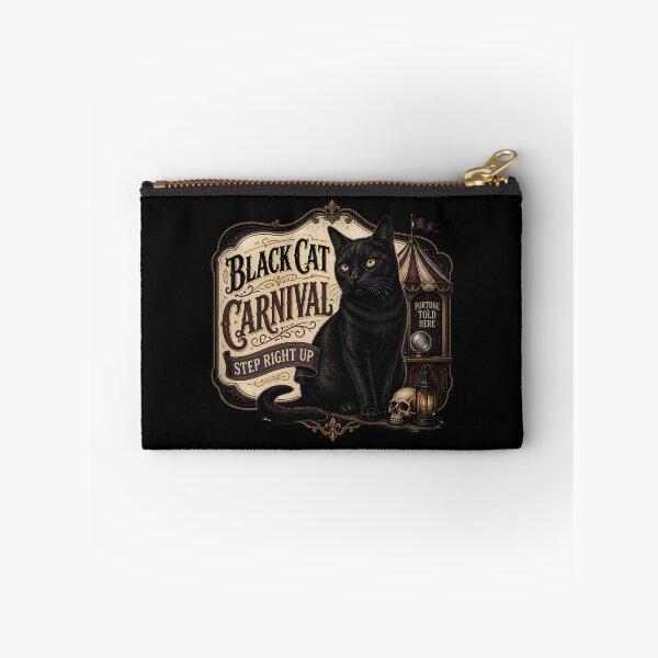 Item preview, Black Cat Carnival Black Cat Halloween Gothic Storybook Art designed and sold by BernoNickel.
