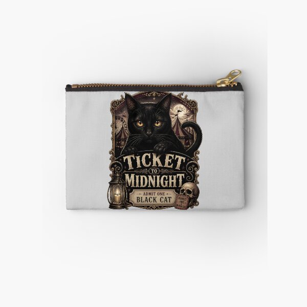 Item preview, Ticket To Midnight Black Cat Halloween Gothic Storybook Art designed and sold by BernoNickel.