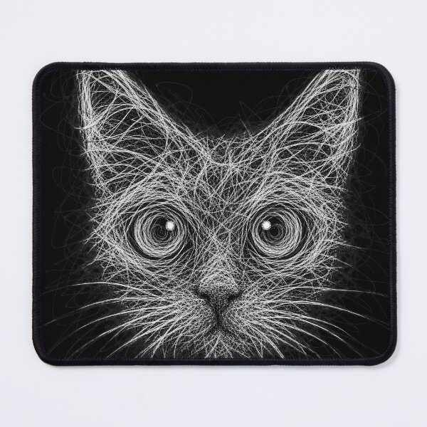 Item preview, Cat in Continuous Doodle - Abstract Art of Continuous Lines designed and sold by elglotonmusical.