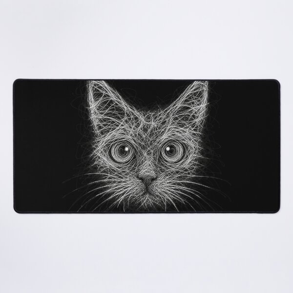 Item preview, Cat in Continuous Doodle - Abstract Art of Continuous Lines designed and sold by elglotonmusical.