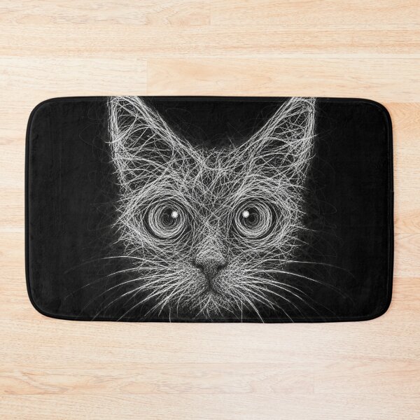 Item preview, Cat in Continuous Doodle - Abstract Art of Continuous Lines designed and sold by elglotonmusical.