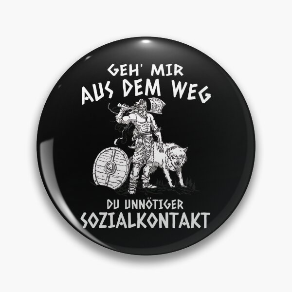 Item preview, Viking Warrior Wolf Axe Shield German Humor designed and sold by zoggdisorto.