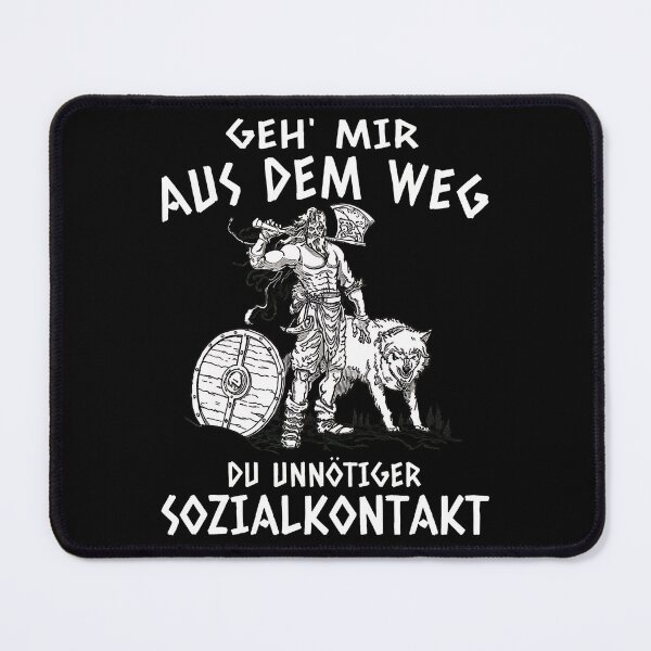 Item preview, Viking Warrior Wolf Axe Shield German Humor designed and sold by zoggdisorto.