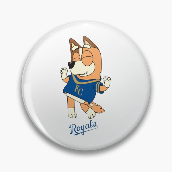 Item preview, Dancing HeelerMom Abanico de béisbol Azul KC Royal designed and sold by JoyfulInkArt.