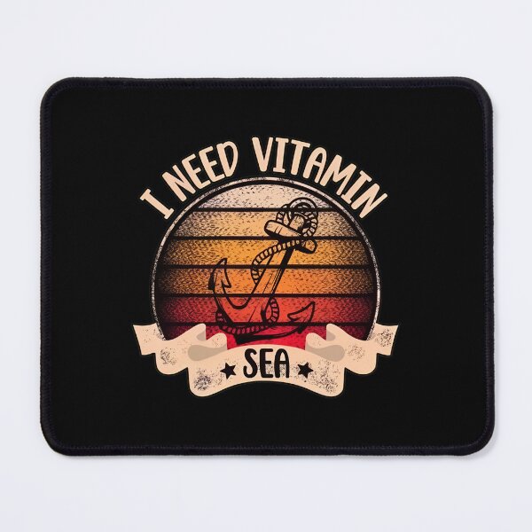 Item preview, Vintage Anchor I Need Vitamin Sea Sunset designed and sold by karimjcshaben.