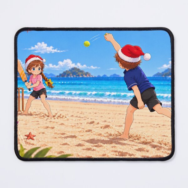Item preview, Beach Cricket Christmas Kenzie and Kolt Cartoon designed and sold by Kenzie & Co.