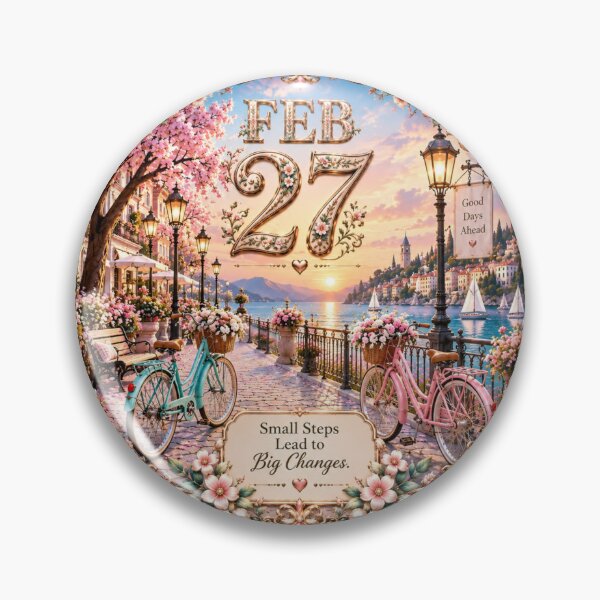 Item preview, February 27 Scenic Cycling Birthday Design designed and sold by LunaMoments.