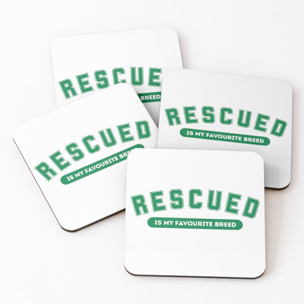 Item preview, Rescued Is My Favourite Breed - Varsity Pet Design designed and sold by NatMadCow Designs.