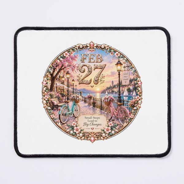 Item preview, February 27 Scenic Cycling Birthday Design designed and sold by LunaMoments.