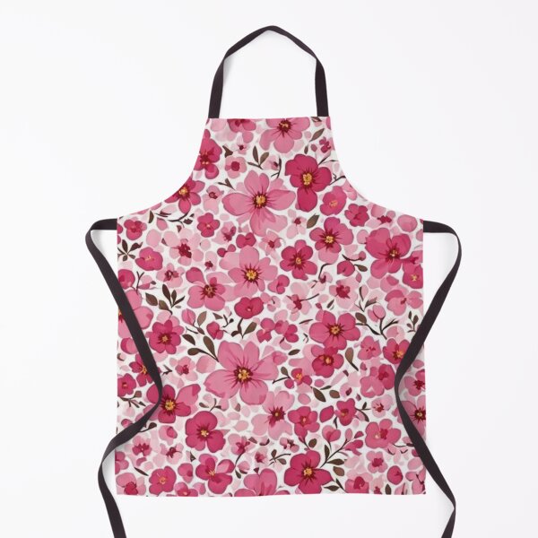 Aperçu de l'œuvre Motif floral chic rose foncé et rose tendre | Art botanique romantique aux tons blush créée et vendue par Palette & Hue.