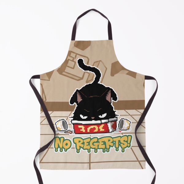 Item preview, No Regerts! Angry Cat in a Box Square Edition designed and sold by Taridesign.