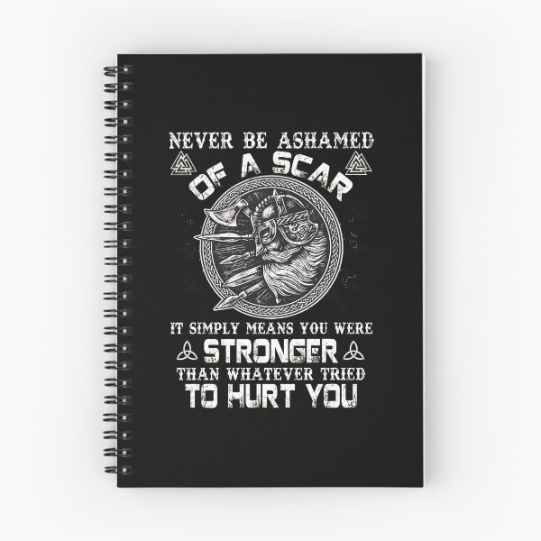 Item preview, Viking Warrior Scar Strength Quote Art designed and sold by brioladnfarac.