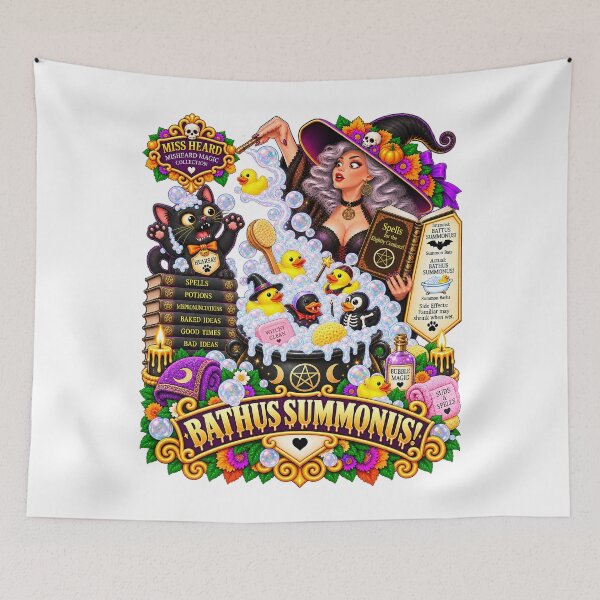 Item preview, MISS HEARD'S - ✨MISHEARD MAGIC COLLECTION✨ COLLECTION - THE HALLOWEEN INCANTATION - BATHUS SUMMONUS designed and sold by WheelieGdArt.