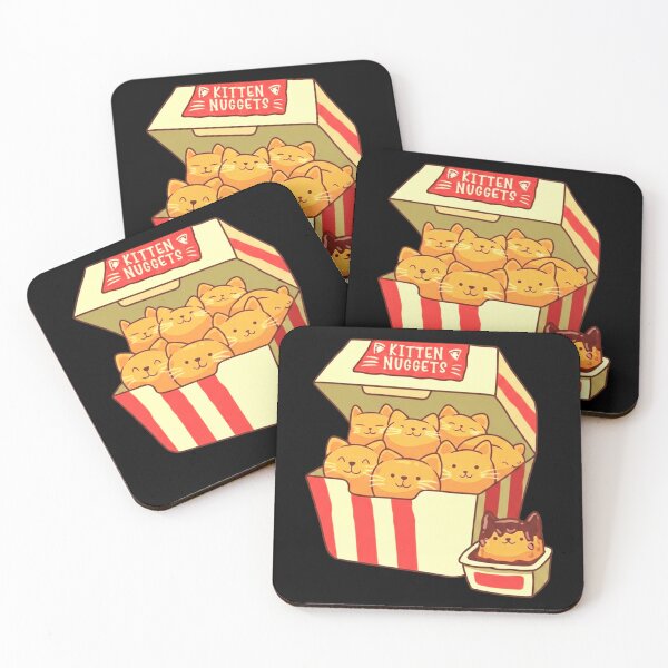 Item preview, Funny Kitten Nuggets Cute Cat Fast Food Parody Design designed and sold by MiALopezArt.