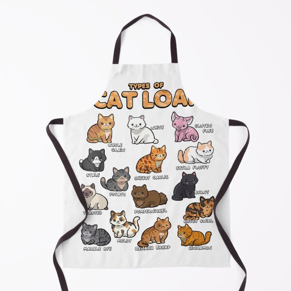 Aperçu de l'œuvre Types de pain pour chats, chatons mignons, chats kawaii, t-shirt pour amoureux des chats créée et vendue par Badriiiii.