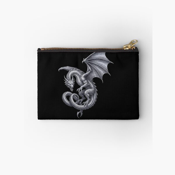 Item preview, Detailed Silver Winged Dragon Classic Fantasy Creature Design designed and sold by Ostericaimusa.