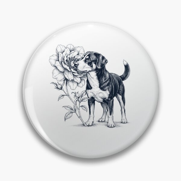 Item preview, Entlebucher Mountain Dog Smell Flower Dog Lover designed and sold by dian-rody-crest.