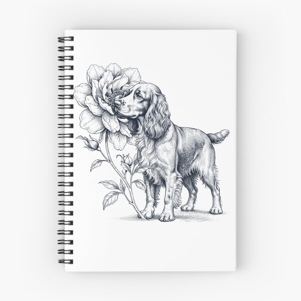 Item preview, Field Spaniel Smell Flower Dog Lover designed and sold by dian-rody-crest.
