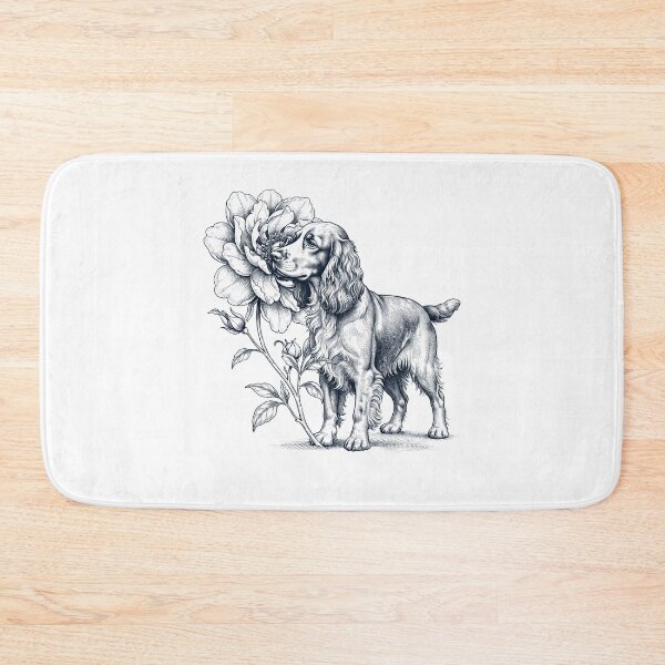 Item preview, Field Spaniel Smell Flower Dog Lover designed and sold by dian-rody-crest.