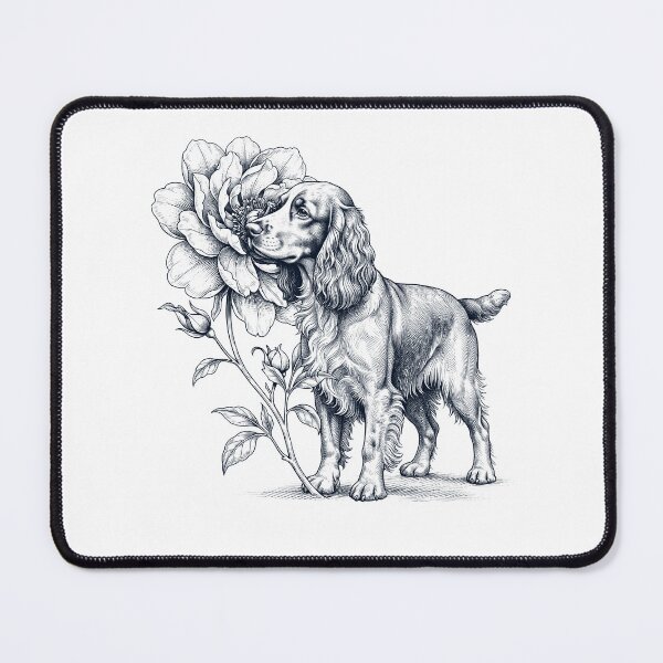 Item preview, Field Spaniel Smell Flower Dog Lover designed and sold by dian-rody-crest.