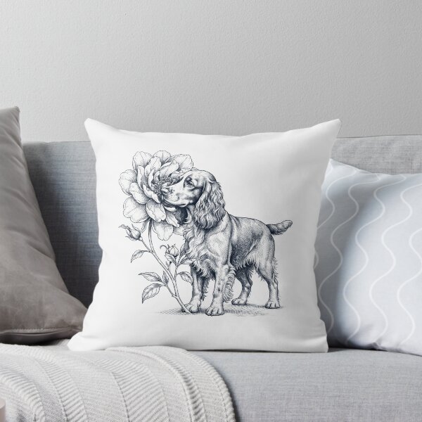 Item preview, Field Spaniel Smell Flower Dog Lover designed and sold by dian-rody-crest.