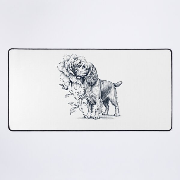 Item preview, Field Spaniel Smell Flower Dog Lover designed and sold by dian-rody-crest.