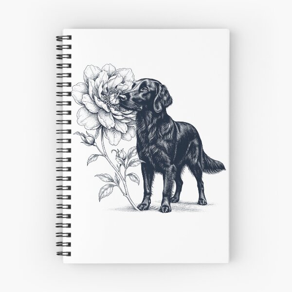 Item preview, Flat Coated Retriever Smell Flower Dog Lover designed and sold by dian-rody-crest.