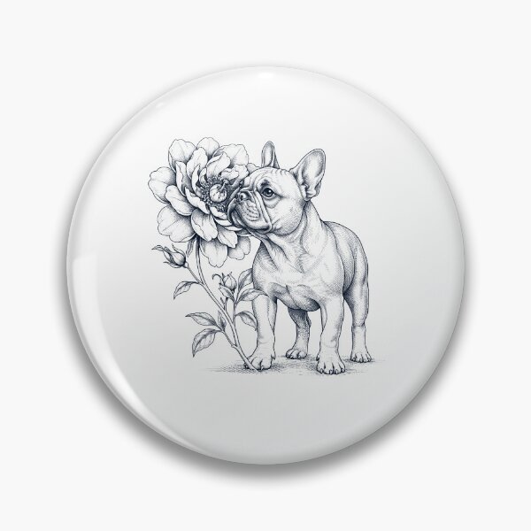 Item preview, French Bulldog Smell Flower Dog Lover designed and sold by dian-rody-crest.