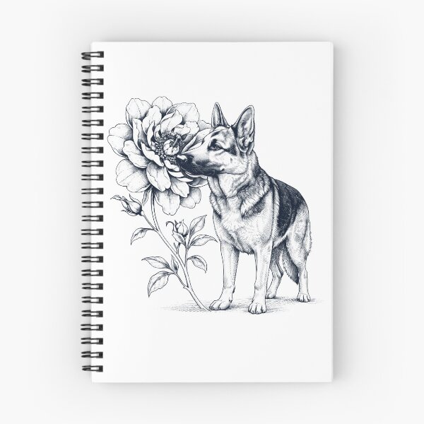 Item preview, German Shepherd Smell Flower Dog Lover designed and sold by dian-rody-crest.