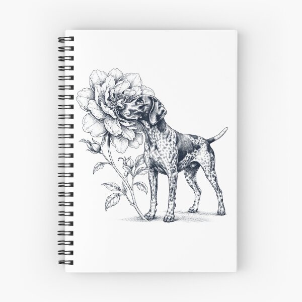 Item preview, German Shorthaired Pointer Smell Flower Dog Lover designed and sold by dian-rody-crest.